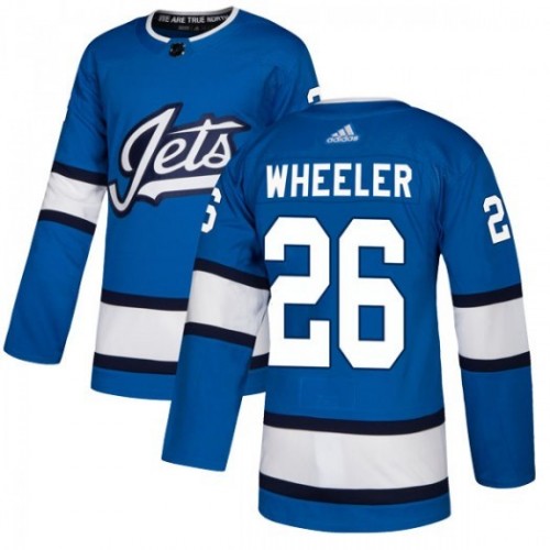 Men's Winnipeg Jets Blake Wheeler #26 adidas Blue Alternate Authentic Jersey