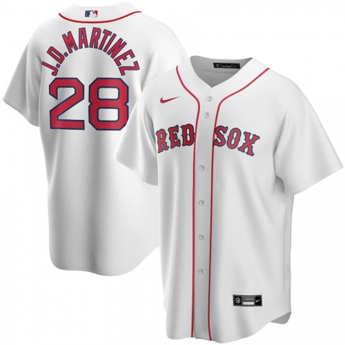Men's Boston Red Sox J.D.MARTINEZ #28 Nike White Home 2020 Jersey