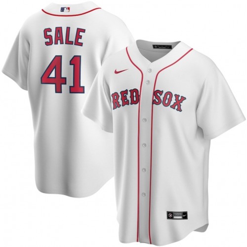 Men's Boston Red Sox Chris Sale  #41 Nike White Alternate 2020 Jersey