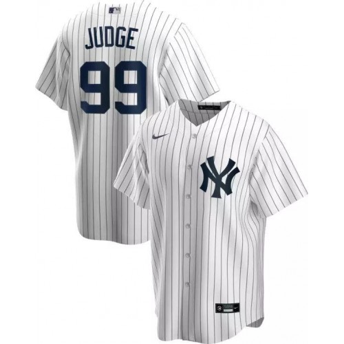 Men's New York Yankees Aaron Judge #99 Nike White Home 2020 Jersey