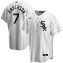Men's Chicago White Sox Tim Anderson #7 Nike White&Royal Home 2020 Jersey