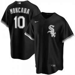Men's Chicago White Sox Yoán Moncada #10 Nike Black Home 2020 Jersey Men's Chicago White Sox Yoán Moncada #10 Nike Black Home 2020 Jersey