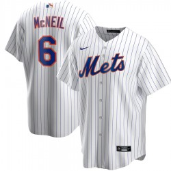 Men's New York Mets Jeff McNeil #6 Nike White&Royal Home 2020 Jersey Men's New York Mets Jeff McNeil #6 Nike White&Royal Home 2020 Jersey