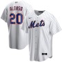 Men's New York Mets Pete Alonso #20 Nike White&Royal Home 2020 Jersey