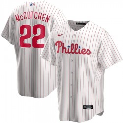 Men's Philadelphia Phillies Andrew McCutchen #22 Nike White&Red Home 2020 Jersey Men's Philadelphia Phillies Andrew McCutchen #22 Nike White&Red Home 2020 Jersey