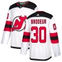 Men's New Jersey Devils Martin Brodeur #30 adidas White Away Authentic Jersey