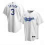 Men's Los Angeles Dodgers Chris Taylor #3 Nike White 2020 Jersey