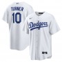 Men's Los Angeles Dodgers Justin Turner #10 Nike White 2020 Jersey
