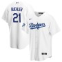 Men's Los Angeles Dodgers Walker Buehler #21 Nike White 2020 Home Jersey