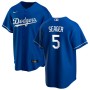 Men's Los Angeles Dodgers Corey Seager #5 Nike Royal Alternate 2020 Jersey
