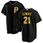 Men's Pittsburgh Pirates Roberto Clemente #21 Nike Black Alternate 2020 Jersey