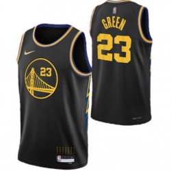 Men's Golden State Warriors Warriors Green #23 Nike Black 2021/22 Swingman NBA Jersey - City Edition