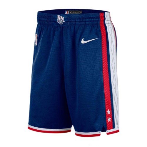 Men's Brooklyn Nets Nike Navy 2021/22 Diamond Swingman Shorts - City Edition