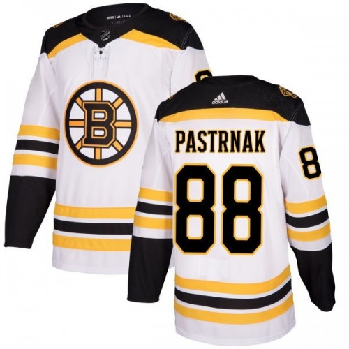 Men's Boston Bruins David Pastrnak #88 Adidas White Authentic Player Jersey