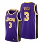 Men's Los Angeles Lakers Anthony Davis 3 Jordan Purple 20/21 Swingman Jersey-Statement Edition