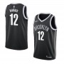 Men's Brooklyn Nets Devin Harris #12 Nike Black 2021 Swingman NBA Jersey - Icon Edition