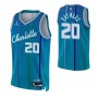 Men's Charlotte Hornets Gordon Hayward #20 Nike Blue 2021/22 Swingman NBA Jersey - City Edition