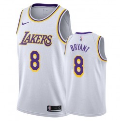 Men's Los Angeles Lakers Kobe Bryant #8 White Swingman Jersey - Association Edition