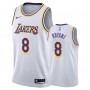 Men's Los Angeles Lakers Kobe Bryant #8 White Swingman Jersey - Association Edition