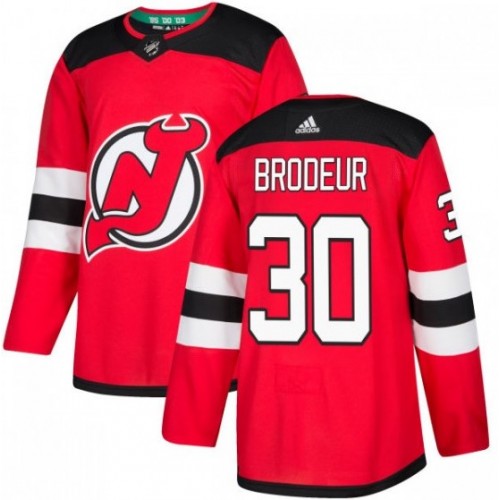 Men's New Jersey Devils Martin Brodeur #30 adidas Red Authentic Jersey