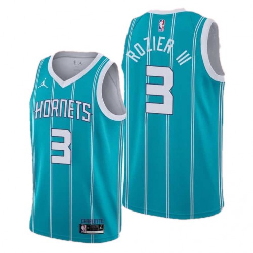 Men's Charlotte Hornets Terry Rozier #3 Jordan Blue Swingman NBA Jersey - Association Edition