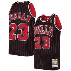 Men's Chicago Bulls Michael Jordan #23 Black 1996/97 Hardwood Classics Swingman Jersey