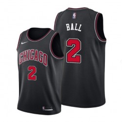 Men's Chicago Bulls Lonzo Ball #2 Nike Black Swingman Jersey - Statement Edition Men's Chicago Bulls Lonzo Ball #2 Nike Black Swingman Jersey - Statement Edition