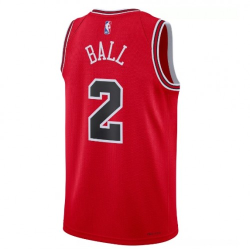 Men's Chicago Bulls Lonzo Ball #2 Nike Red Swingman Jersey - Icon Edition