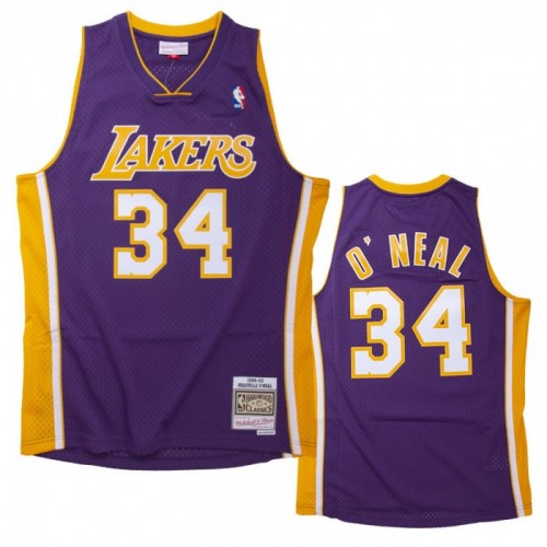 Los Angeles Lakers Lakers O'NEAL #34 Throwback Mitchell & Ness Purple 1999/00 Swingman NBA Jersey