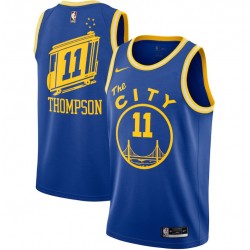 Men's Golden State Warriors Klay Thompson #11 Nike Royal Hardwood Classics 2020/21 Swingman Jersey- Classic Edition Men's Golden State Warriors Klay Thompson #11 Nike Royal Hardwood Classics 2020/21 Swingman Jersey- Classic Edition