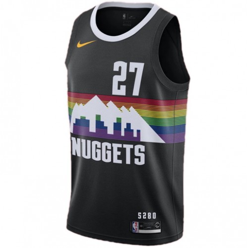 Men's Denver Nuggets Jamal Murray #27 Nike Black Swingman Player Jersey – City Edition