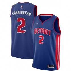 Men's Detroit Pistons Cade Cunningham #2 Nike Blue 2021 Swingman Jersey - Icon Edition Men's Detroit Pistons Cade Cunningham #2 Nike Blue 2021 Swingman Jersey - Icon Edition