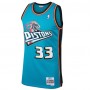 Men's Detroit Pistons Grant Hill #33 Throwback Mitchell & Ness Blue 98-99 Hardwood Classics Swingman Jersey