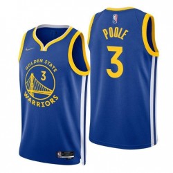 Men's Golden State Warriors Jordan Poole #3 Nike Royal 2021/22 Swingman Jersey - Icon Edition Men's Golden State Warriors Jordan Poole #3 Nike Royal 2021/22 Swingman Jersey - Icon Edition