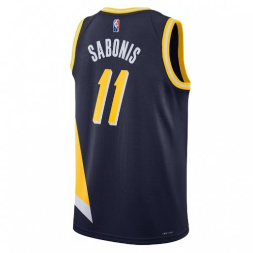 Men's Indiana Pacers Domantas Sabonis #11 Nike Navy 2021/22 Swingman NBA Jersey - City Edition