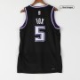 Men's Sacramento Kings De'Aaron Fox #5 Nike Black 2021/22 Swingman NBA Jersey - City Edition