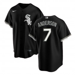 Men's Chicago White Sox Tim Anderson #7 Nike Black Home 2020 Jersey Men's Chicago White Sox Tim Anderson #7 Nike Black Home 2020 Jersey