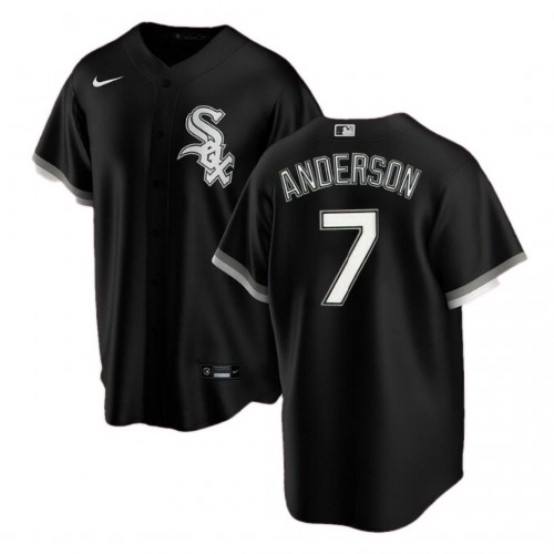 Men's Chicago White Sox Tim Anderson #7 Nike Black Home 2020 Jersey