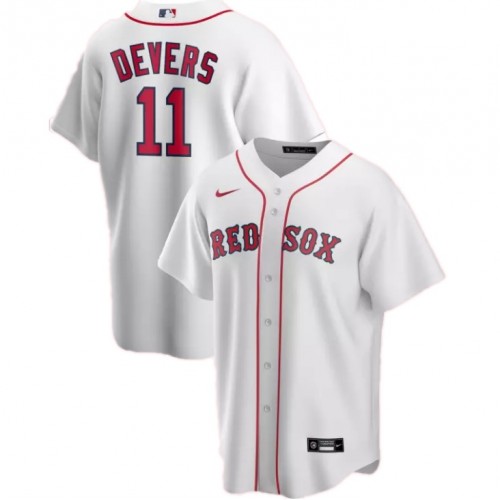 Men's Boston Red Sox Rafael Devers #11 Nike White Home 2020 Jersey