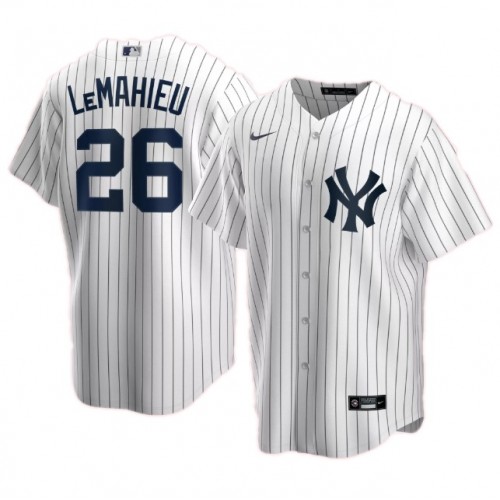 Men's New York Yankees DJ LeMahieu #26 Nike White Home 2020 Jersey