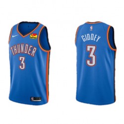 Men's Oklahoma City Thunder Josh Giddey #3 Nike Blue 20/21 Swingman Jersey- Icon Edition Men's Oklahoma City Thunder Josh Giddey #3 Nike Blue 20/21 Swingman Jersey- Icon Edition