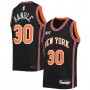 Men's New York Knicks Julius Randle #30 Nike Black 2021/22 Swingman NBA Jersey - City Edition