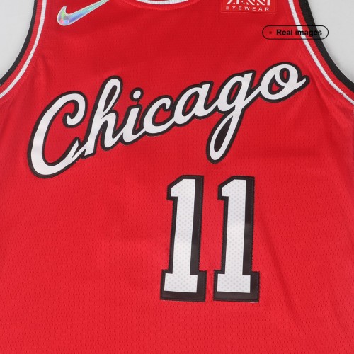 Men's Chicago Bulls DeMar DeRozan #11 Nike Red 2021/22 Swingman NBA Jersey - City Edition