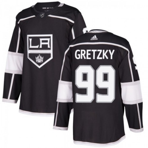 Men's Los Angeles Kings GRETZKY #99 adidas Black Authentic Jersey