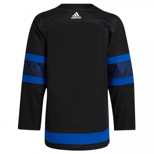 Men's Toronto Maple Leafs x drew house adidas Black&Blue Alternate Blank Jersey