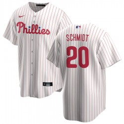 Men's Philadelphia Phillies Mike Schmidt #20 Nike White&Red Home 2020 Jersey Men's Philadelphia Phillies Mike Schmidt #20 Nike White&Red Home 2020 Jersey