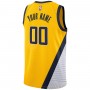 Indiana Pacers Nike 2019/20 Custom Swingman Jersey Yellow - Statement Edition