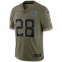 Jonathan Taylor Indianapolis Colts Nike 2022 Salute To Service Limited Jersey - Olive