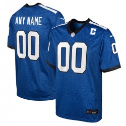 Indianapolis Colts Nike Youth Indiana Nights Alternate Custom Game Jersey - Blue