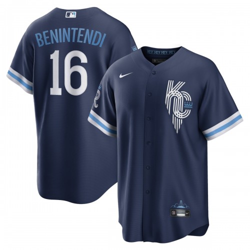 Andrew Benintendi Kansas City Royals Nike 2022 City Connect Replica Player Jersey - Navy